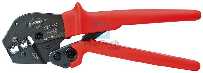 Crimping pliers with AWG 2+0 and non-slip handles 250 mm KNIPEX 08662