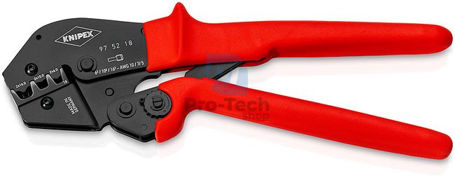 Crimping pliers with non-slip handles 250mm KNIPEX 16036