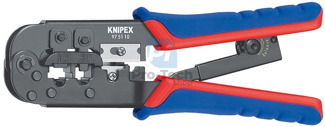 Crimping pliers Western for connectors with multi-component handles 190 mm KNIPEX 08648