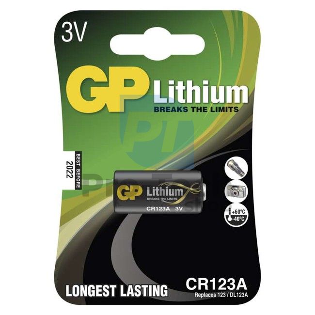 GP CR123A lithium battery 70794