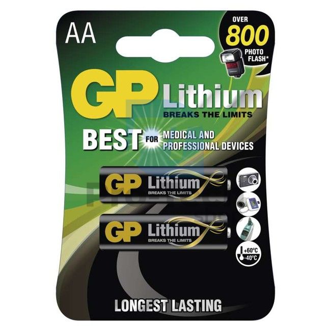 Lithium battery GP FR6 (AA), 2pcs 70786