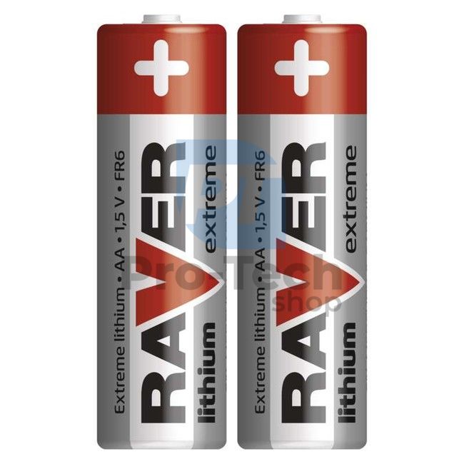 Lithium battery RAVER FR6 (AA), 2pcs 71074