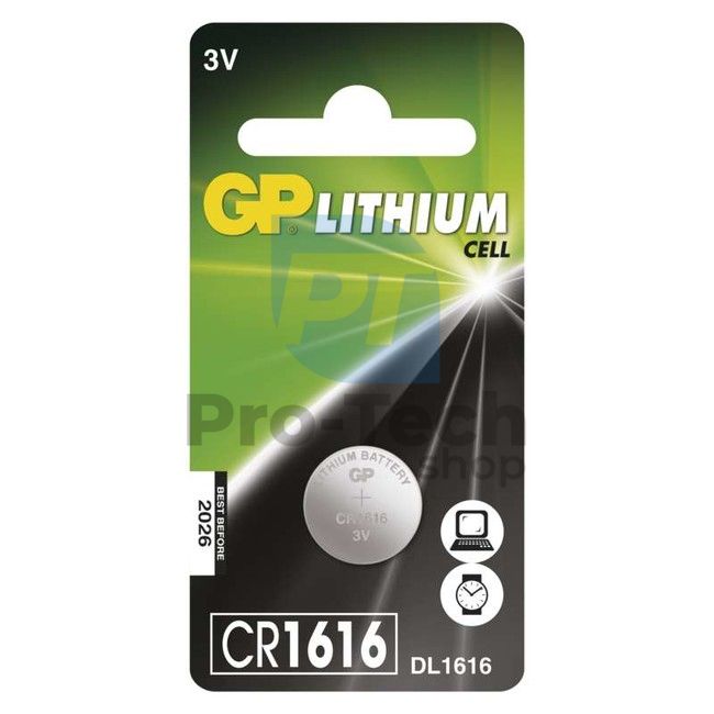 Lithium button cell battery GP CR1616 70175