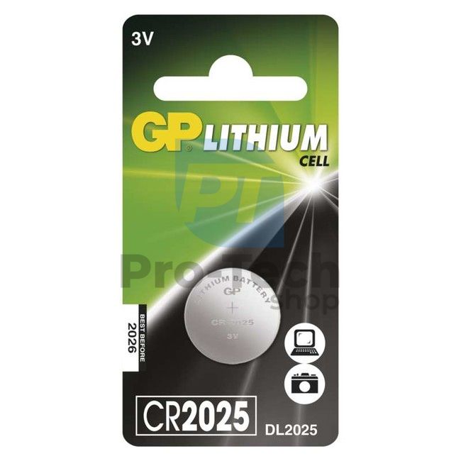 Lithium button cell battery GP CR2025 70379