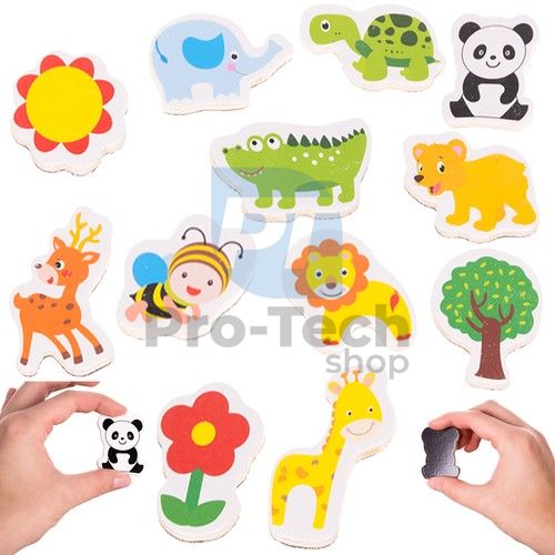 Fridge magnets - animals 12 pcs 22615 75905