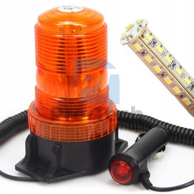 Magnetic car beacon - orange 10-110V 30LED 09854