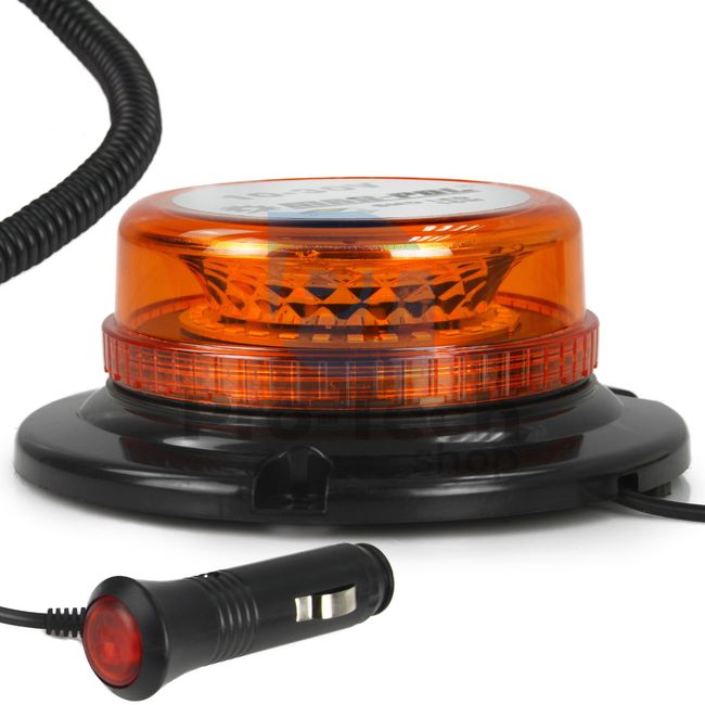 Magnetic car beacon - orange 10-30V 30LED 15640