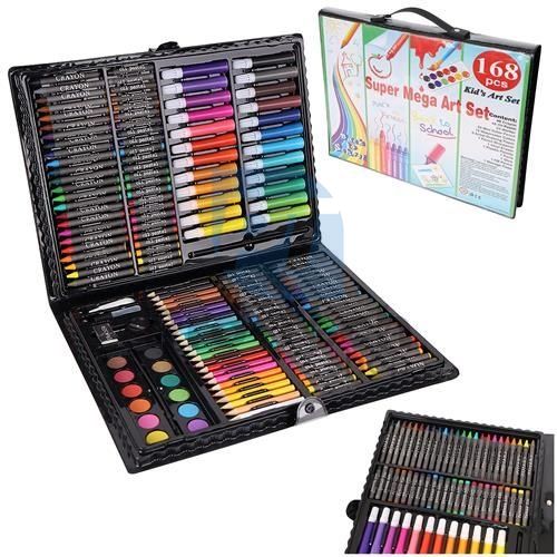 Painting set in case 168 pcs black 74583