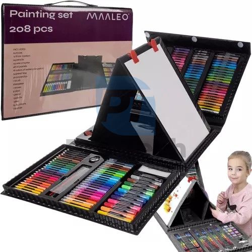 Painting set in case 208 pcs Maaleo 21645 74585