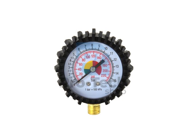 Pressure gauge for tyre inflation guns 16bar 16149