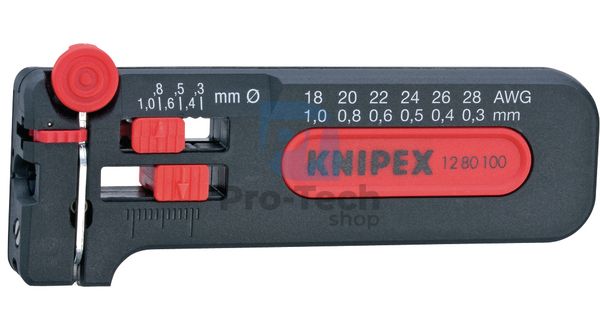 Mini Stripping Tool 100 mm with AWG 28 - 18 KNIPEX 07746