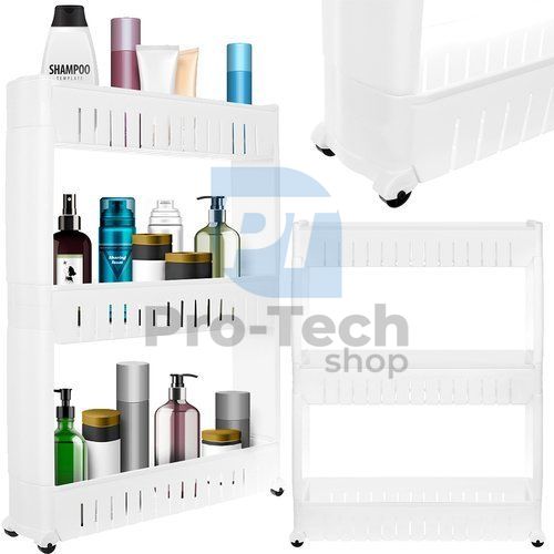 Mobile kitchen cabinet, white 74616