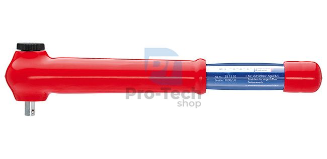 Torque wrench with 1/2" square drive reversible 385 mm KNIPEX 08928