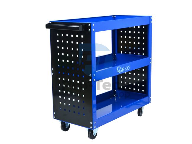 Workshop trolley 3-shelf 100 kg with walls 14032