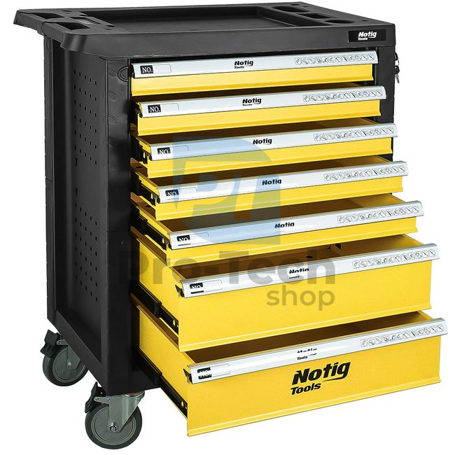 Workshop trolley with tools 7 drawers 156pcs 16329