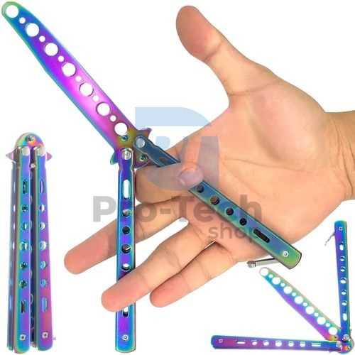 Butterfly training knife - rainbow 74625