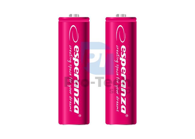 Rechargeable battery NI-MH AA 2000mAh 2pcs, red 73327