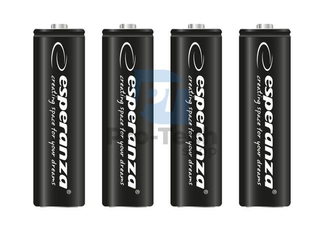 Rechargeable battery NI-MH AA 2600mAh 4pcs, black 73336