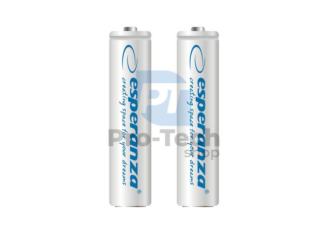 Rechargeable battery NI-MH AAA 1000mAh 2pcs, white 73318