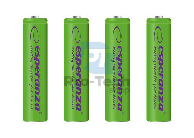 Rechargeable battery NI-MH AAA 1000mAh 4pcs, green 73321