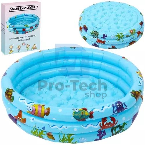 Inflatable children's pool with soft bottom Kruzzel 20932 74656