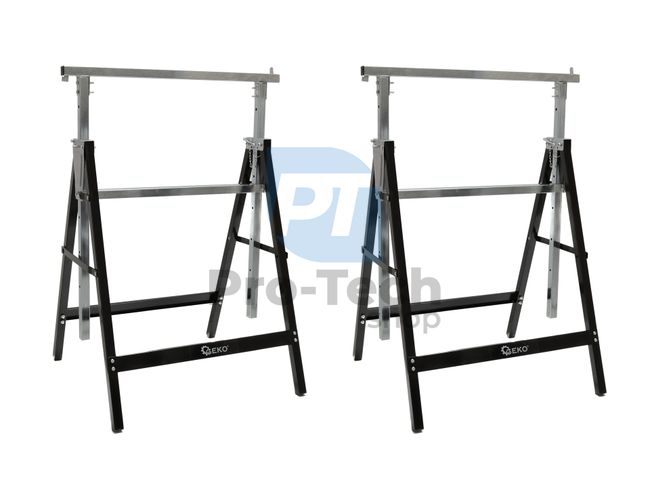 Adjustable construction sawhorse 2pcs 18144