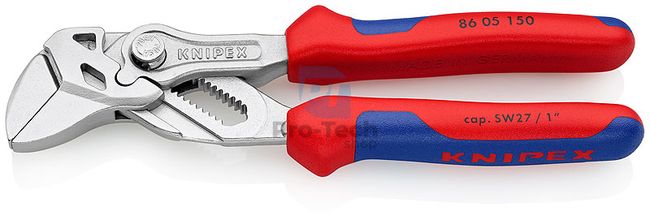 Adjustable pliers 150 mm with multi-component handles KNIPEX 08395