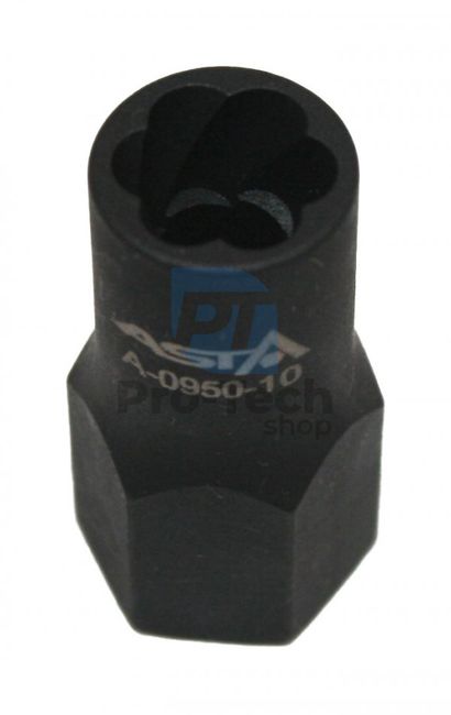 Socket key for removing damaged screws M10 profi Asta A-0950-10 06991