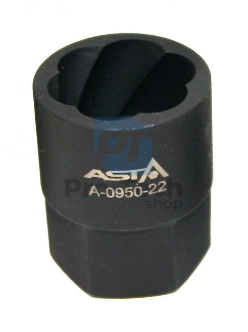 Socket wrench for removing damaged screws M22 profi Asta A-0950-22 06995