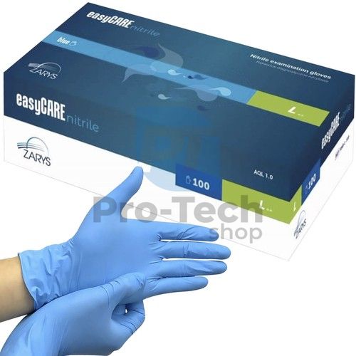 Nitrile gloves 100 pcs. L - blue 74712