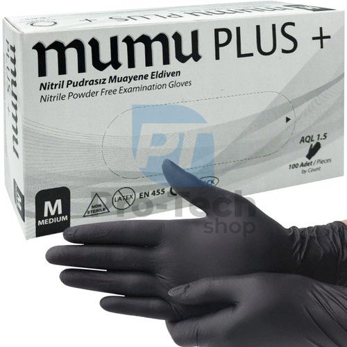 Nitrile gloves 100 pcs. M - black 74713