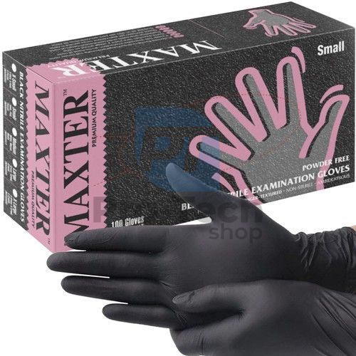 Nitrile gloves 100 pcs. S - black 74717