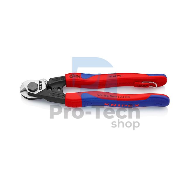 Scissors for wires and wire ropes 190 mm KNIPEX 09077