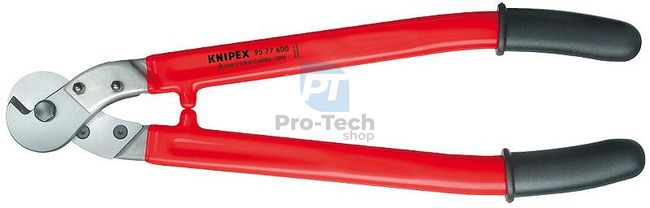 Scissors for cables and steel cables 600 mm with dipped insulation KNIPEX 08580