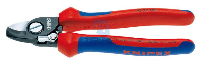 Spring-opening cable cutters with multi-component handles 165 mm KNIPEX 08552