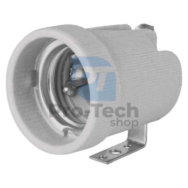 Built-in socket (ceramic), clamp with ground screw 70655