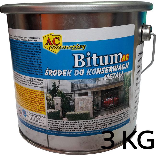 Protective coating for undercarriages and metals 3kg 06884