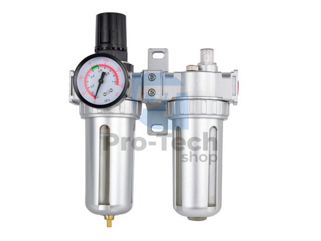 Skimmer with pressure gauge, regulator and grease nipple 1/4" 00267