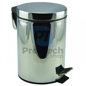 Stainless steel waste bin 20L 52375