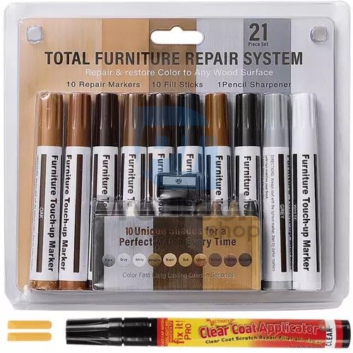 Repair markers and wax markers for furniture 21 pcs 74813