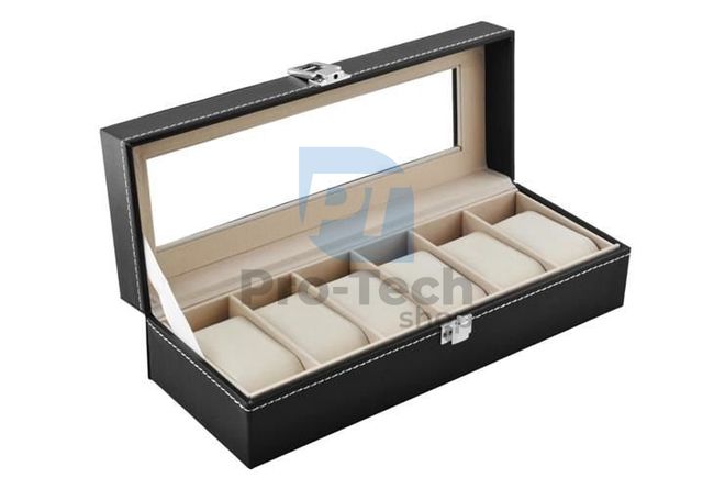 Watch organizer with 6 compartments 74823