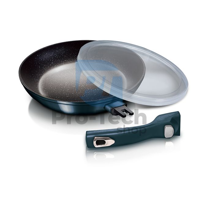 Pan with marble surface and removable handle 28cm METALLIC LINE AQUAMARINE EDITION 20010