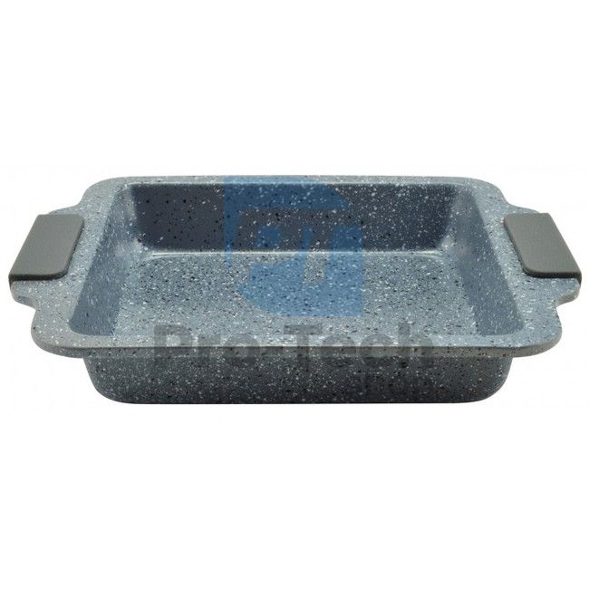 Baking dish with marble surface 27x22,5cm Grey 51181