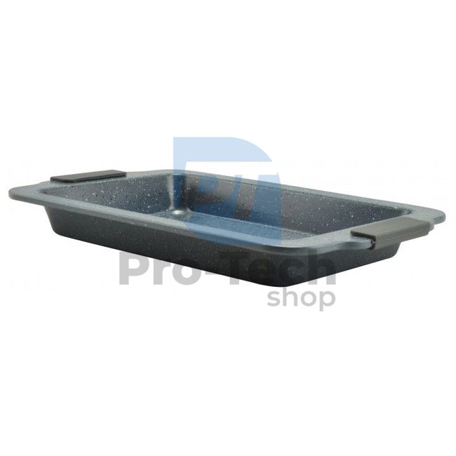 Baking dish with marble surface 37x23cm Grey 51180