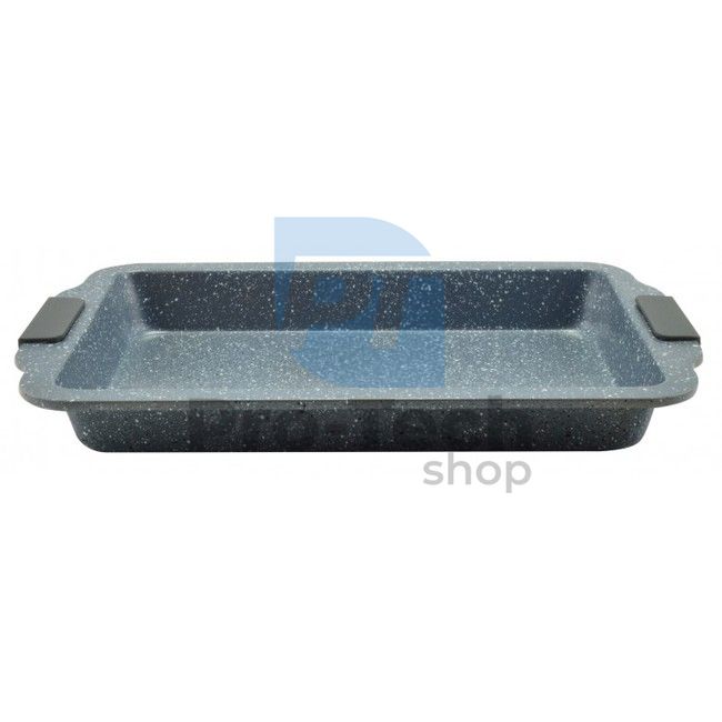 Baking dish with marble surface 40,5x26cm Grey 51182