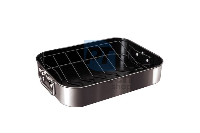 Baking pan with non-stick surface and grid CARBON PRO 19354