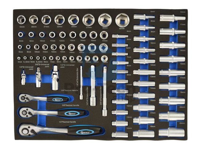 Foam insert - tool set 80pcs 09536