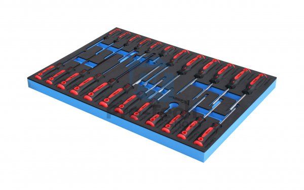 Foam insert - screwdrivers 24pcs profi Asta SOFT13 04210