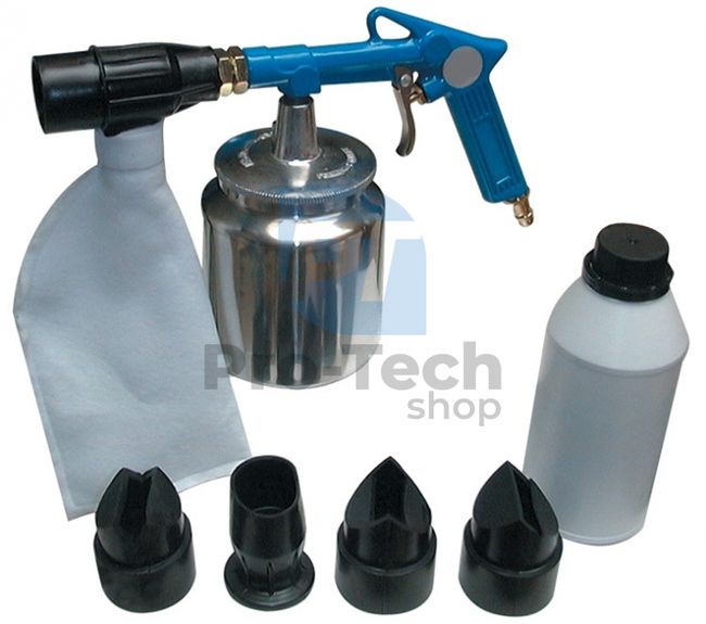 Sandblasting gun with accessories 1000g 00230