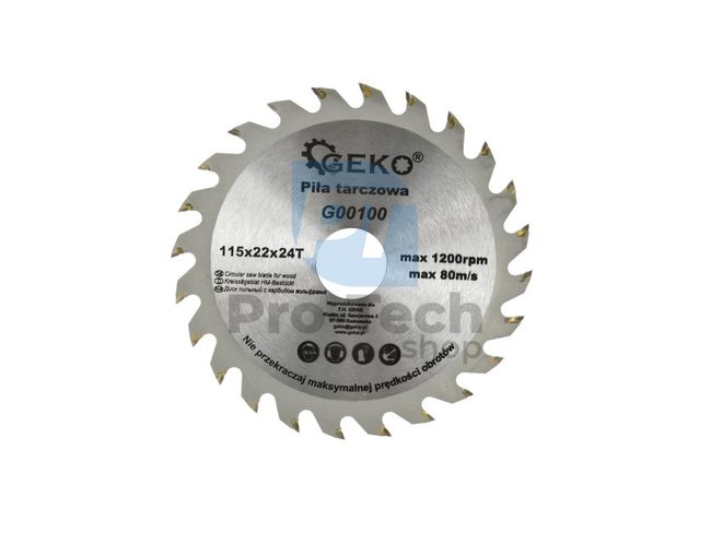 Saw blade 115mm 24T 22.2mm 00395